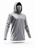 Signature Grey UPF 50+ hooded fishing shirt