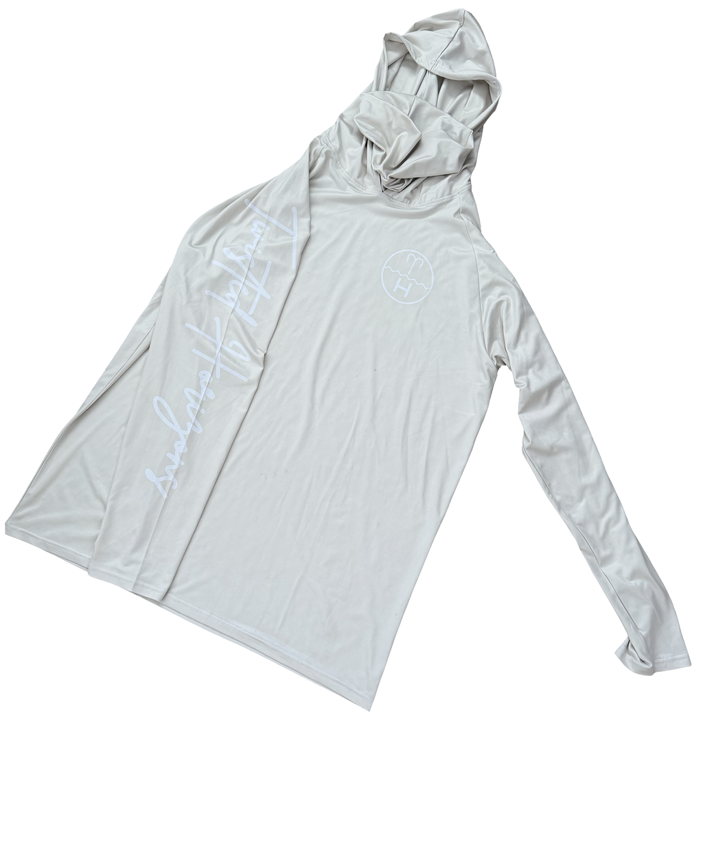 Signature Biege UPF 50+ hooded fishing shirt