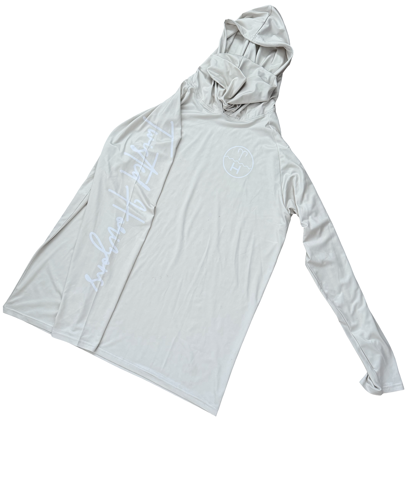 Signature Biege UPF 50+ hooded fishing shirt