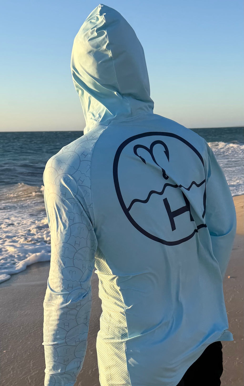 COMING SOON!!! NEW V2 Sky Blue UPF 50+ hooded fishing shirt