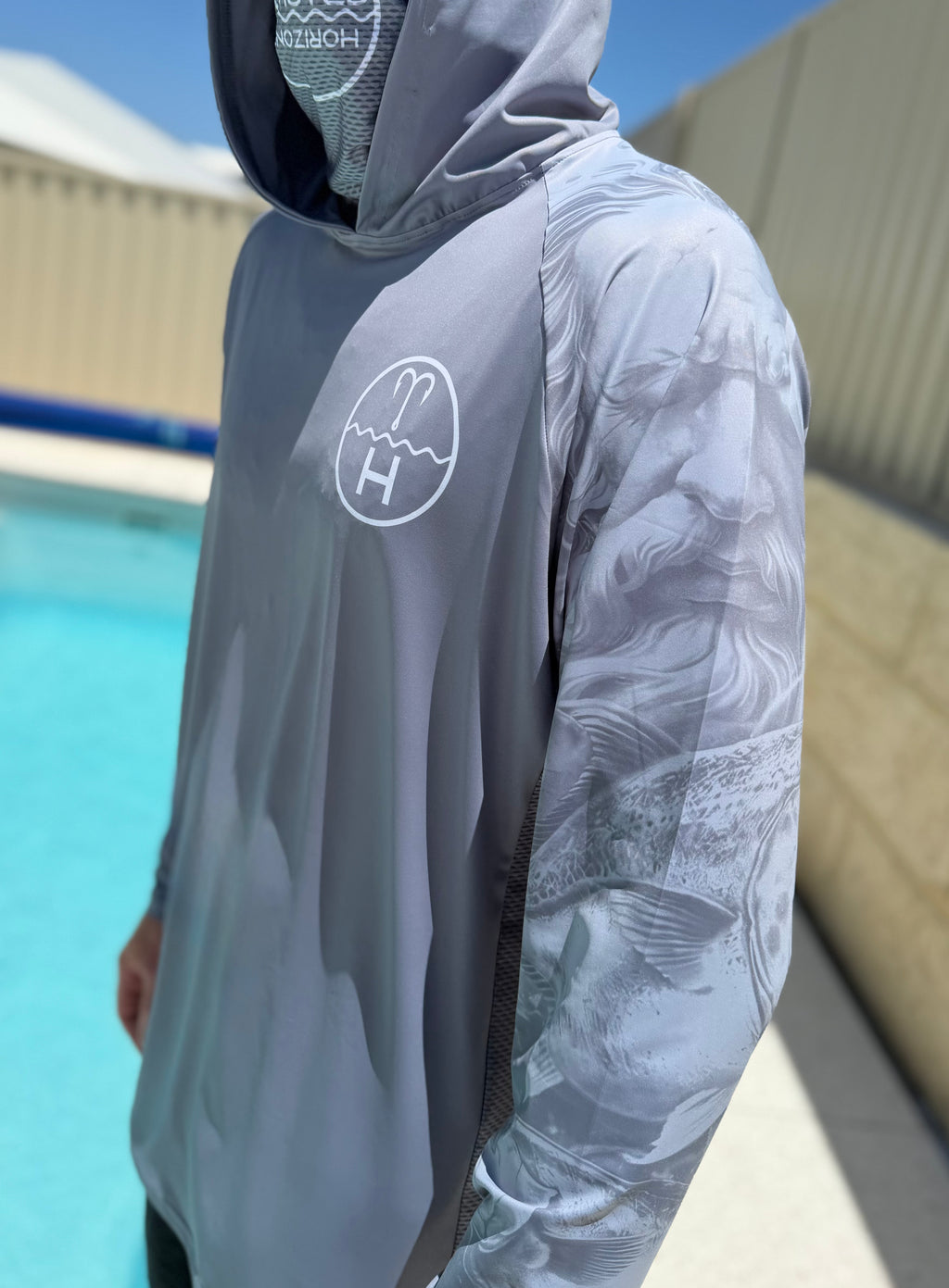 NEW Poseidon sleeve V2 UPF 50+ hooded fishing shirt